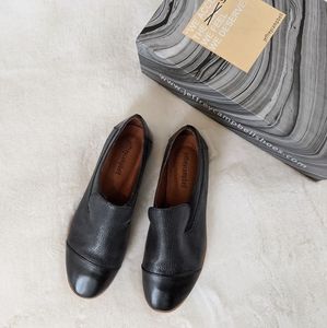 Jeffrey Campbell Black 'Bryant' Cap Toe Loafer 7.5
